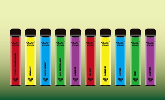 Neueste Öl-Patronenrauchbehälter Marihuana VCAN-Quadrats 2500puffs dampfen Stift auf