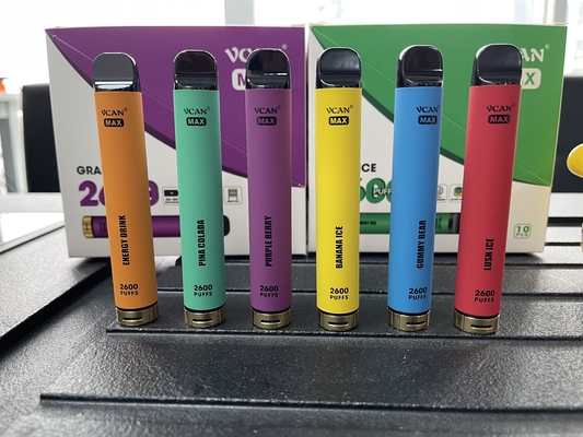 Ursprüngliche Vcan-Marke Wegwerf-Vape Pen Vcan Max 2600 stößt 5% Salz-Nikotin-Wachs Pen Vaporizer luft